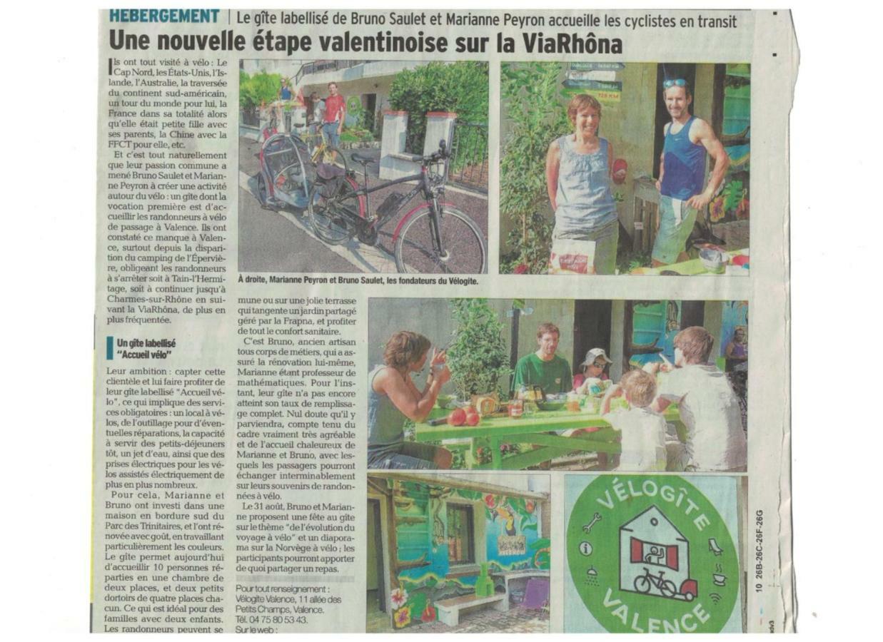 Velo Gite Valence Валанс Екстериор снимка